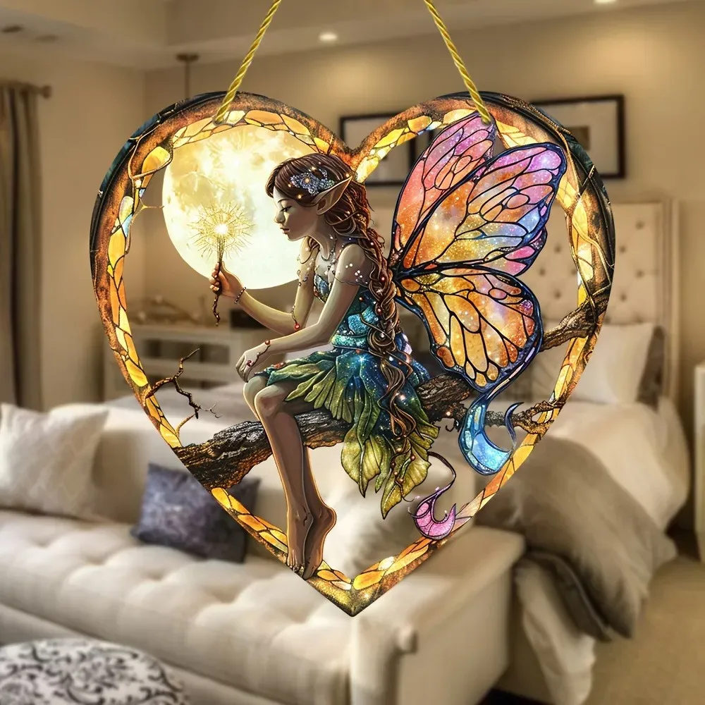Heart Shaped Window Treatments Elf Girl Light Catcher